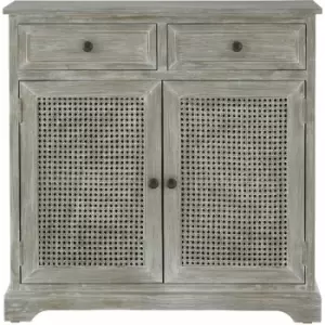 Image of Premier Housewares - Heritage Door / 2 Drawer Slate Grey Cabinet