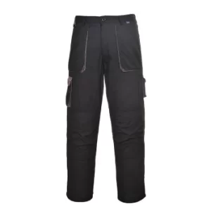Image of Portwest TX16 Contrast Lined Trousers Black L