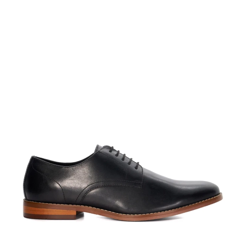 Image of Dune London 'Solomon' Leather Derbies Black male