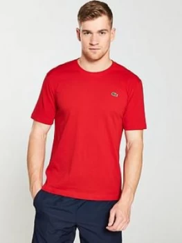 Image of Lacoste Sport Classic Logo T-Shirt - Red, Size 4, Men
