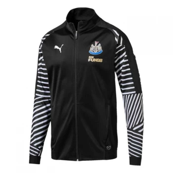 Image of Puma Newcastle United Stadium Jacket 2018 2019 - Black/White