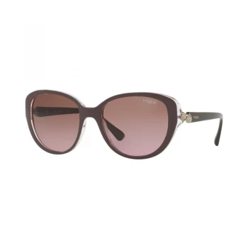 Image of Vogue VO5092SB Sunglasses Dark Violet/Serigraphy 246514 53mm