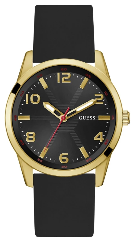 Image of Guess GW0805G2 Mens MONTE (42mm) Black Dial / Black Watch
