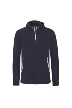 Image of Hooded Zip Neck Sweatshirt