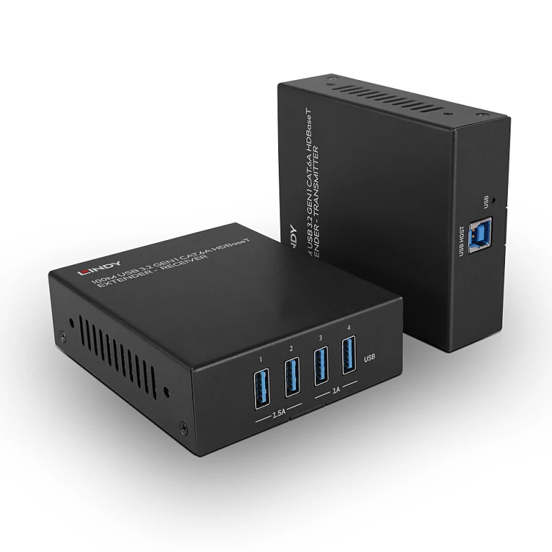 Image of Lindy 100m USB 3.2 Gen 1 Cat.6A HDBaseT Extender