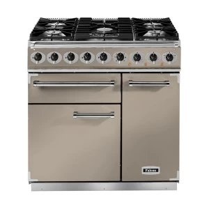Image of Falcon 115300 F900DXDFFN-NM 90cm Deluxe Dual Fuel Range Cooker - Fawn-N