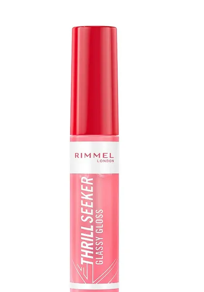 Image of Rimmel Thrill Seeker Glassy Gloss plumping lip gloss shade 500 Pine to the Apple 10 ml