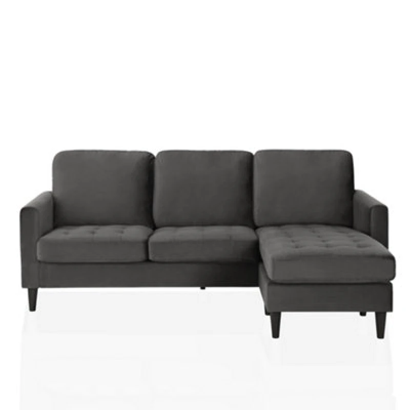Image of Dorel Strummer Reversible Sectional Sofa Grey