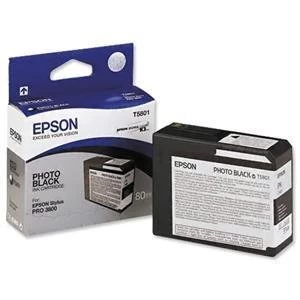 Image of Epson T5801 Black Ink Cartridge