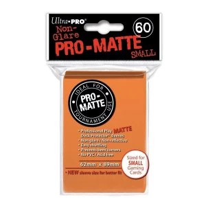 Image of Ultra Pro Pro-Matte Orange Small Deck Protectors - 60 Sleeves