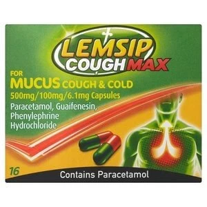 Image of Lemsip Mucus Cough & Cold Capsules 16s