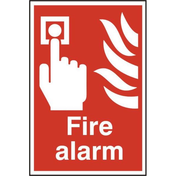 Image of ASEC Fire Alarm 200mm x 300mm PVC Self Adhesive Sign