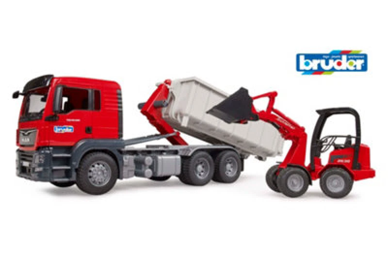 Image of Bruder Bruder 1:16 MAN TGS Truck with Roll-Off-Container Multi unisex 01:16