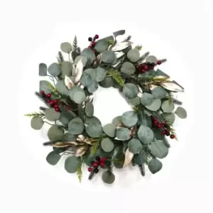 Image of The Spirit Of Christmas Rattan Wreath 31 - Green