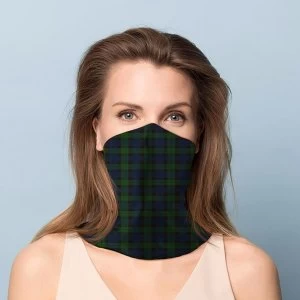 Image of Green Tartan Neck Scarf Face Covering