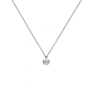 Image of Diamonfire Silver White Zirconia Solitaire Pendant P4641
