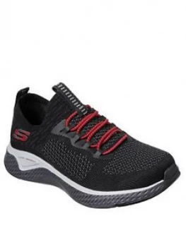 Image of Skechers Boys Solar Fuse Trainers - Black