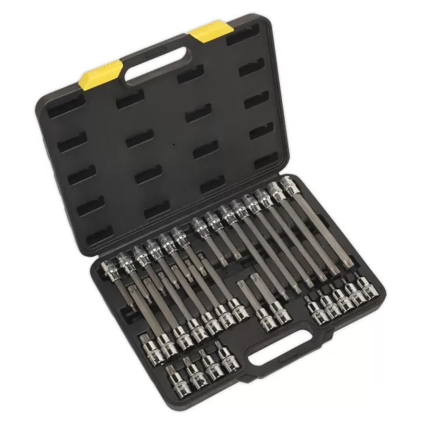 Image of Genuine SEALEY S01076 TRX-Star* Socket Bit Set 32pc 1/2Sq Drive