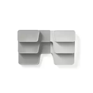 Image of Joseph Joseph Duo Expandable Tiered Cupboard Organiser - Grey