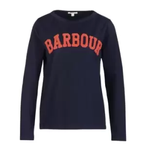 Image of Barbour Womens Bracken Tee Navy 14