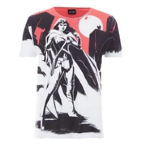 Image of DC Comics Mens Batman v Superman Wonder Woman Scene T-Shirt - White - L