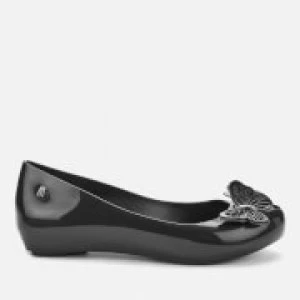 Image of Melissa Womens Ultragirl Butterfly Ballet Flats - Black - UK 7