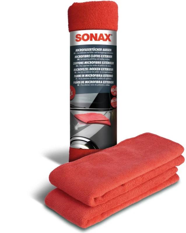 Image of SONAX 04162410 Polishing Cloth Microfibre, Cleanstar -EVOLUTION- Microfibre Polishing Cloth (7511)