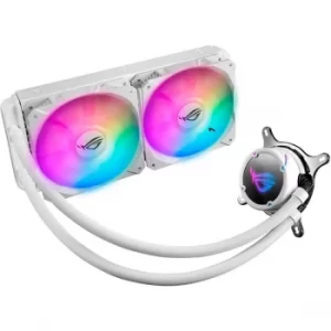 Image of Asus ROG STRIX LC240 RGB 240mm Liquid CPU Cooler, Addressable RGB, 2 x PWM Fan, White