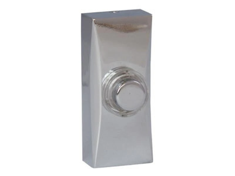 Image of Deta Vimark Chrome Doorbell Push Button For Wired Systems