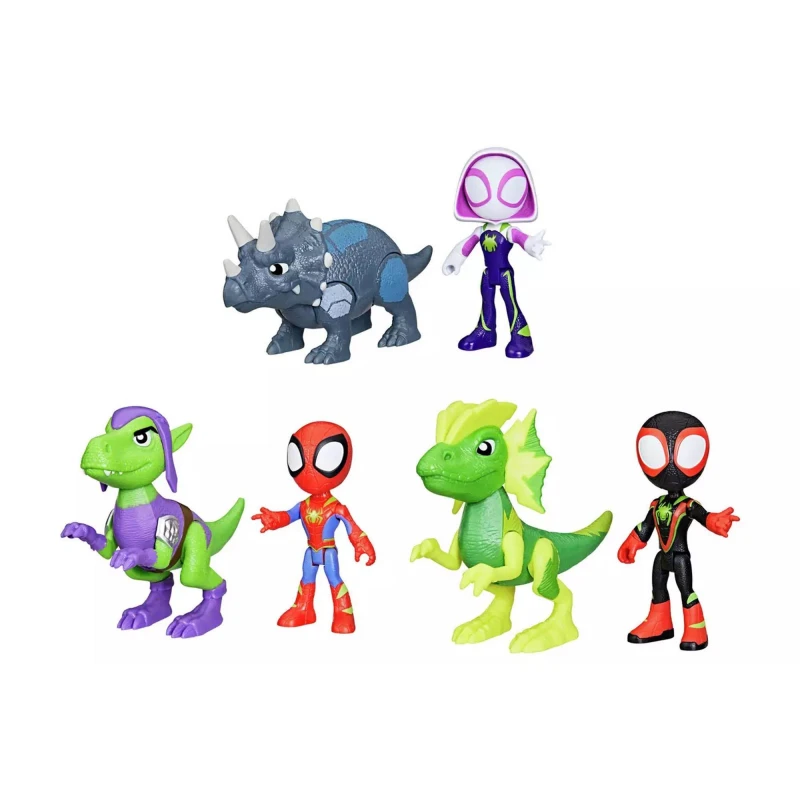 Image of Spidey and His Amazing Friends Spidey And His Amazing Friends Spidey and Dino Webs Figures