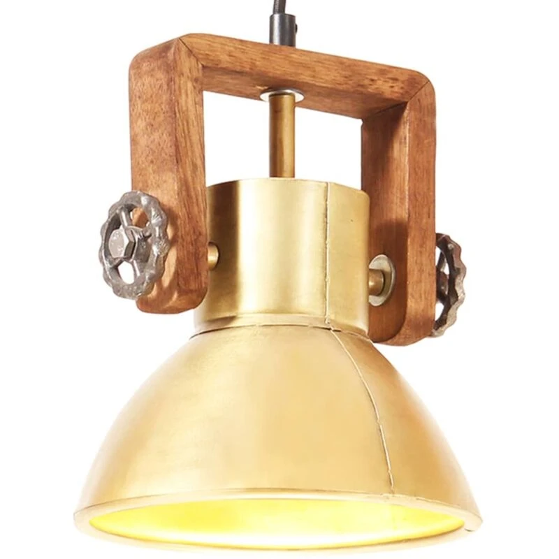 Image of VIDAXL Vidaxl - Industrial Hanging Lamp 25 w Brass Round 19cm E27 8720286024188