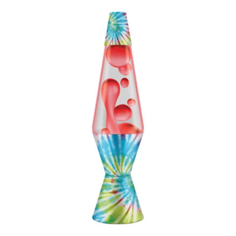 Image of Original Lava Company The Original Lava Lamp Company, Pinwheel Tie Dye Retro Lava Lamp, 14.5" Tall