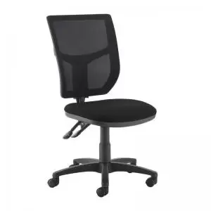 Image of Altino 2 lever high mesh back operators chair with no arms - black