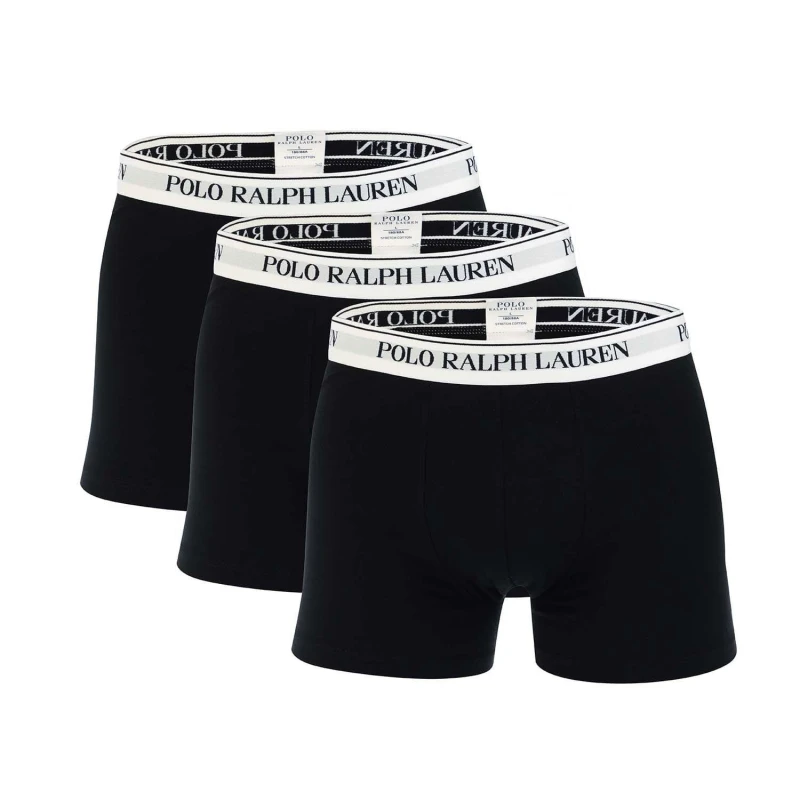 Image of Ralph Lauren 3 Pack of Trunks Black-White male S
