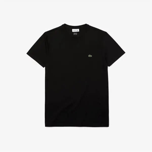 Image of Lacoste Pima t Shirt - Black S