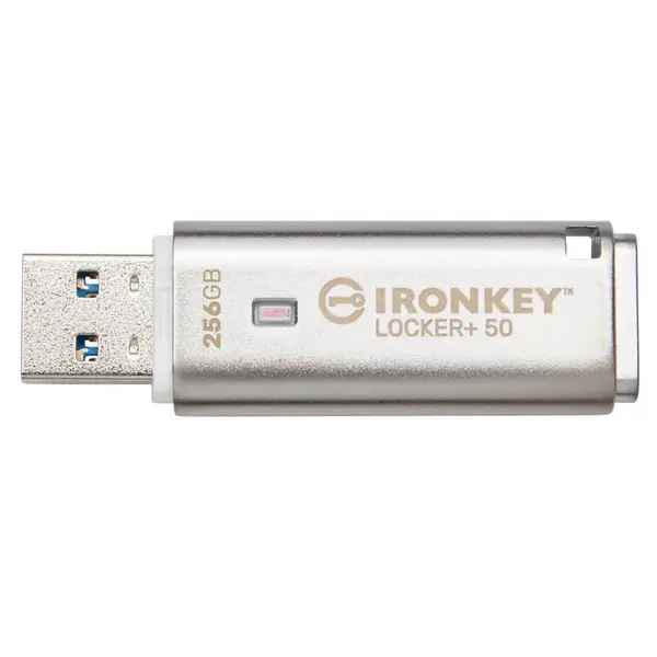 Image of Kingston IronKey Locker+ 50 USB Flash Drive Encrypted 256GB
