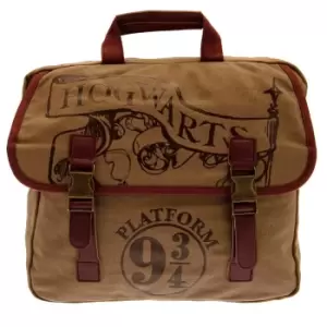Image of Harry Potter 9 & 3 Quarters Messenger Bag (One Size) (Tan/Brown)