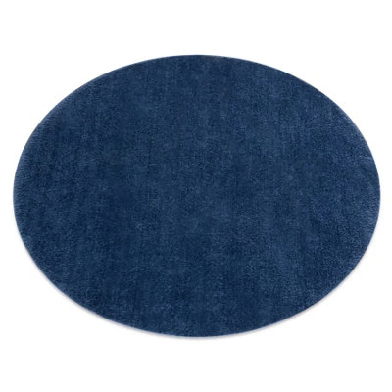 Image of RugsX Modern Washing Carpet Lindo Circle Navy Blue, Anti-Slip, Shaggy Circle 120 Cm