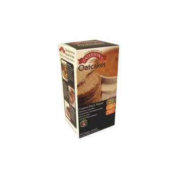 Image of Cracked Black Pepper Oatcakes - 250g x 8 - 76056 - Patersons