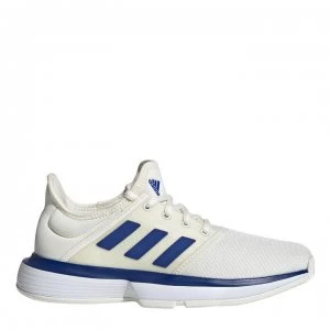 Image of adidas SoleCourt Tennis Shoes Junior Boys - White/Blue