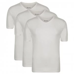 Image of Hugo Boss 3 Pack V-Neck T-Shirts White Size 2XL Men