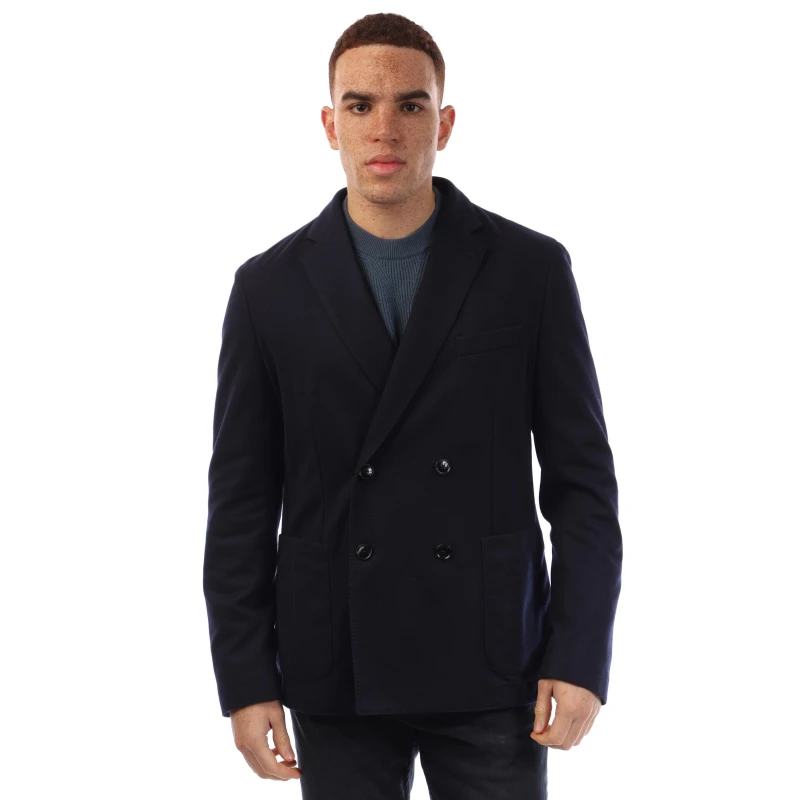 Image of Boss Mens C Hanry Junior Double Breasted Formal Jacket Dark Blue male 36 (46)