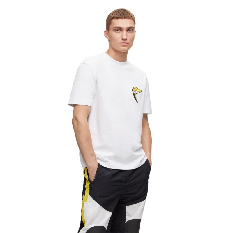 Image of Boss Mens Teebikergear T-Shirt White male L