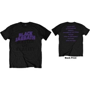 Image of Black Sabbath - Masters of Reality Album Unisex Medium T-Shirt - Black