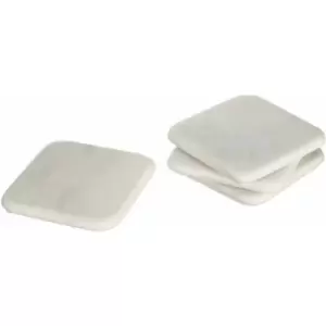 Image of Set of Four Off White Marble Square Coasters - Premier Housewares