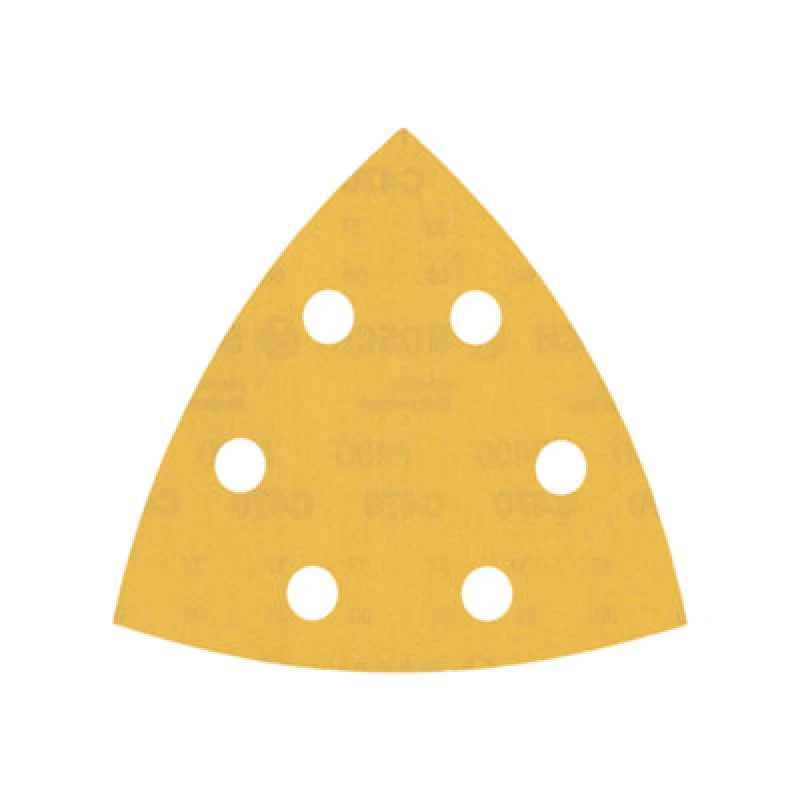 Image of Bosch Expert C470 Punched Quick Fit Delta Sanding Sheets for Paint and Wood 2608900934 Width x Length: 93mm x 93mm