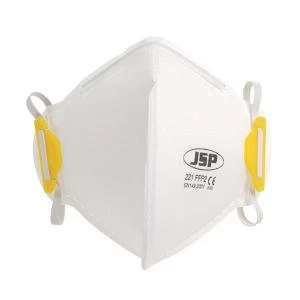 Image of JSP FFP2 Fold Flat Disposable Vertical Non Valved Face Mask Pack of 20