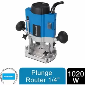 Image of Silverline - Plunge Router Cutter 1/4' 1020W Power Tools 329863