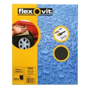 Image of FLEXOVIT Wet & Dry Paper - P1200 - Pack Of 25 66254471694