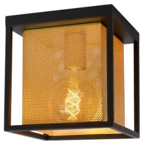 Image of Lucide SANSA - Flush Ceiling Light - 1xE27 - Black